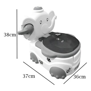Foto 4 | Bañito Elefante Entrenador Para Bebe Musical Niño Con Dispensador Papel Eo Safe Imports Esi-20297 Azul
