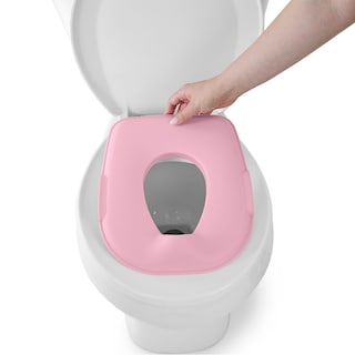 Foto 4 | Baño Entrenador Para Bebé Ingenuity Prepare To Potty 3 En 1 Rosa