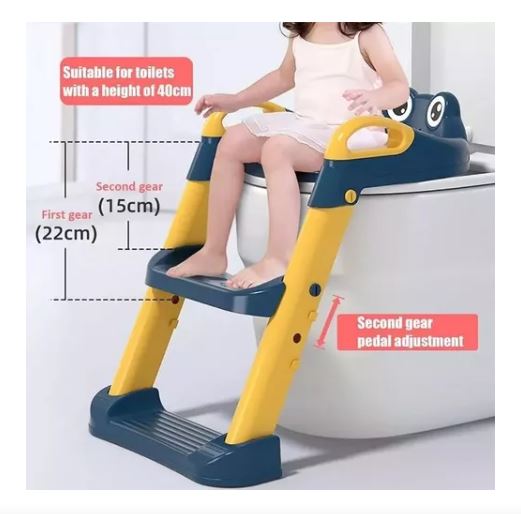 Foto 4 pulgar | Asiento Entrenador de Baño para Niños Plegable con Escalera