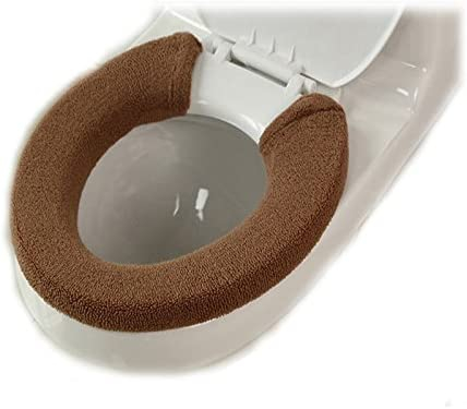 Foto 2 pulgar | Funda De Asiento De Inodoro Suave, Cálida Y Espesa, Color Café Huoguo - Venta Internacional.