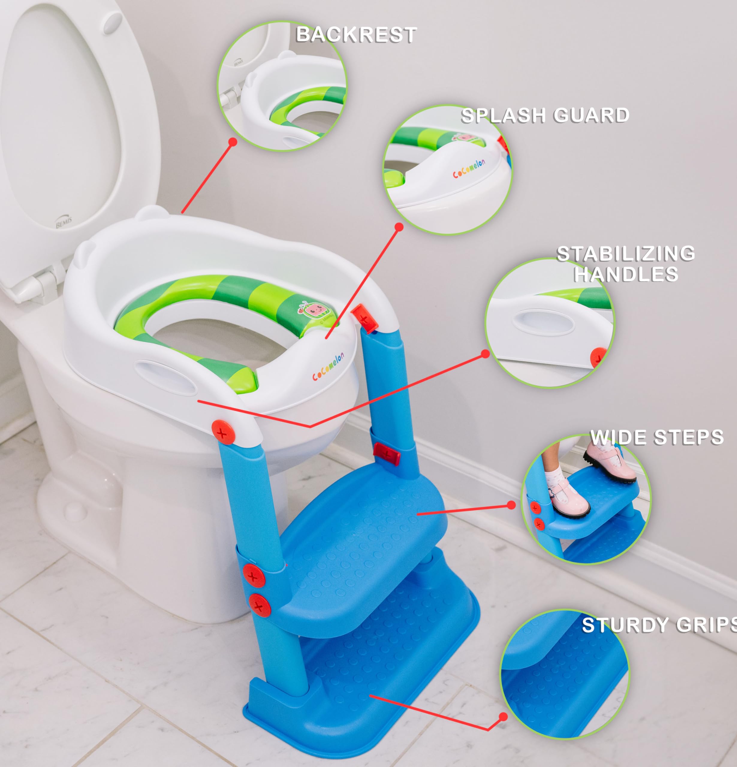 Foto 3 pulgar | Asiento De Entrenamiento Step Up Potty Sunny Days Entertainment Cocomelon - Venta Internacional.