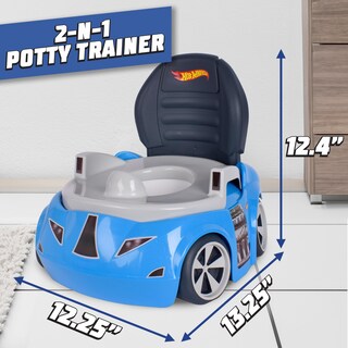 Foto 4 | Inodoro Para Ir Al Baño Hot Wheels, Coche De Carreras Azul, Más De 12 M - Venta Internacional.