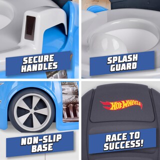 Foto 5 | Inodoro Para Ir Al Baño Hot Wheels, Coche De Carreras Azul, Más De 12 M - Venta Internacional.