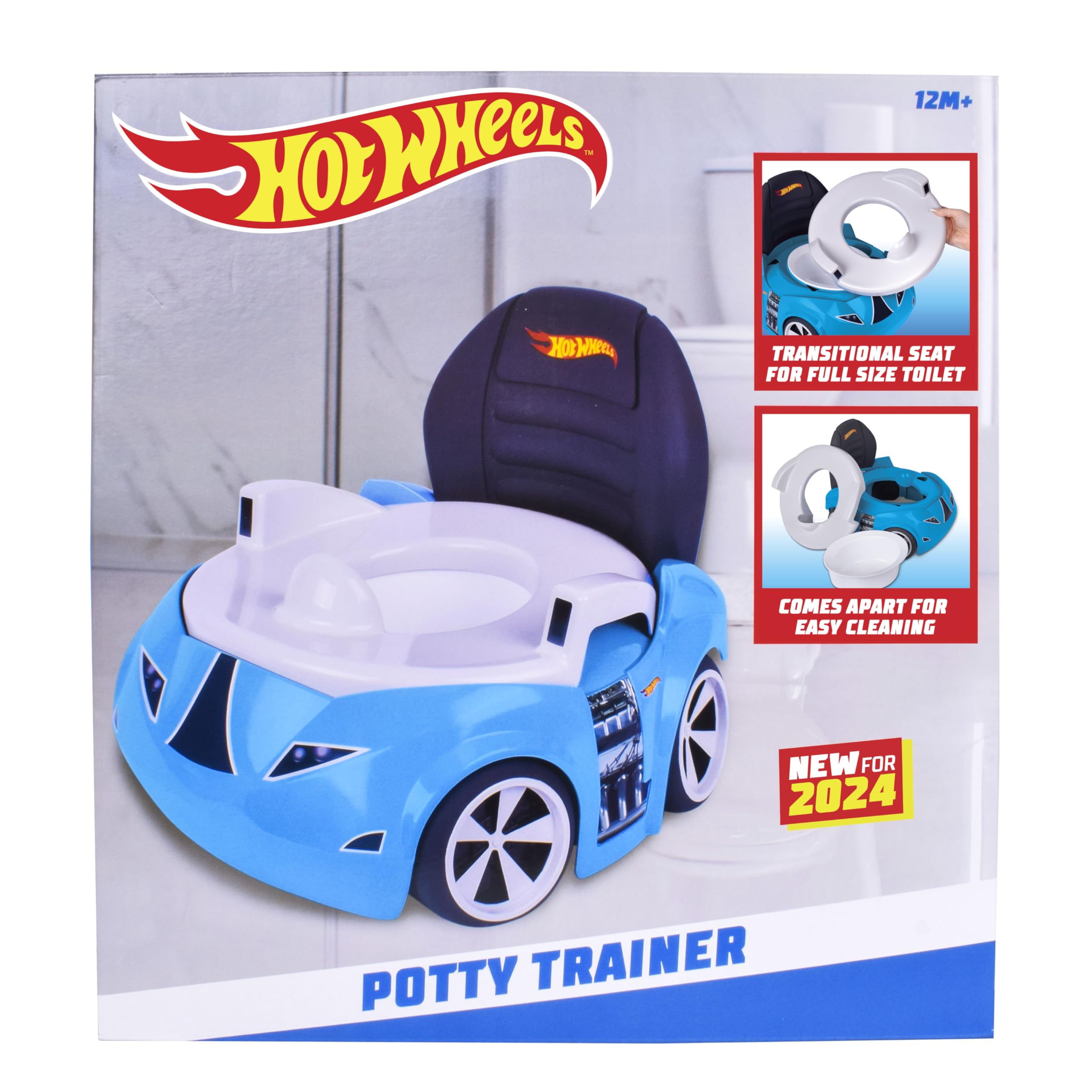 Foto 7 pulgar | Inodoro Para Ir Al Baño Hot Wheels, Coche De Carreras Azul, Más De 12 M - Venta Internacional.