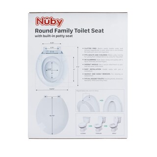 Foto 6 | Asiento De Inodoro Nuby Family Con Soporte Para Ir Al Baño Para Inodoros Redondos - Venta Internacional.