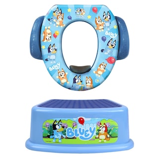 Foto 1 | Set De Entrenamiento Para Ir Al Baño Ginsey Bluey Con Asiento Y Taburete Blandos - Venta Internacional.