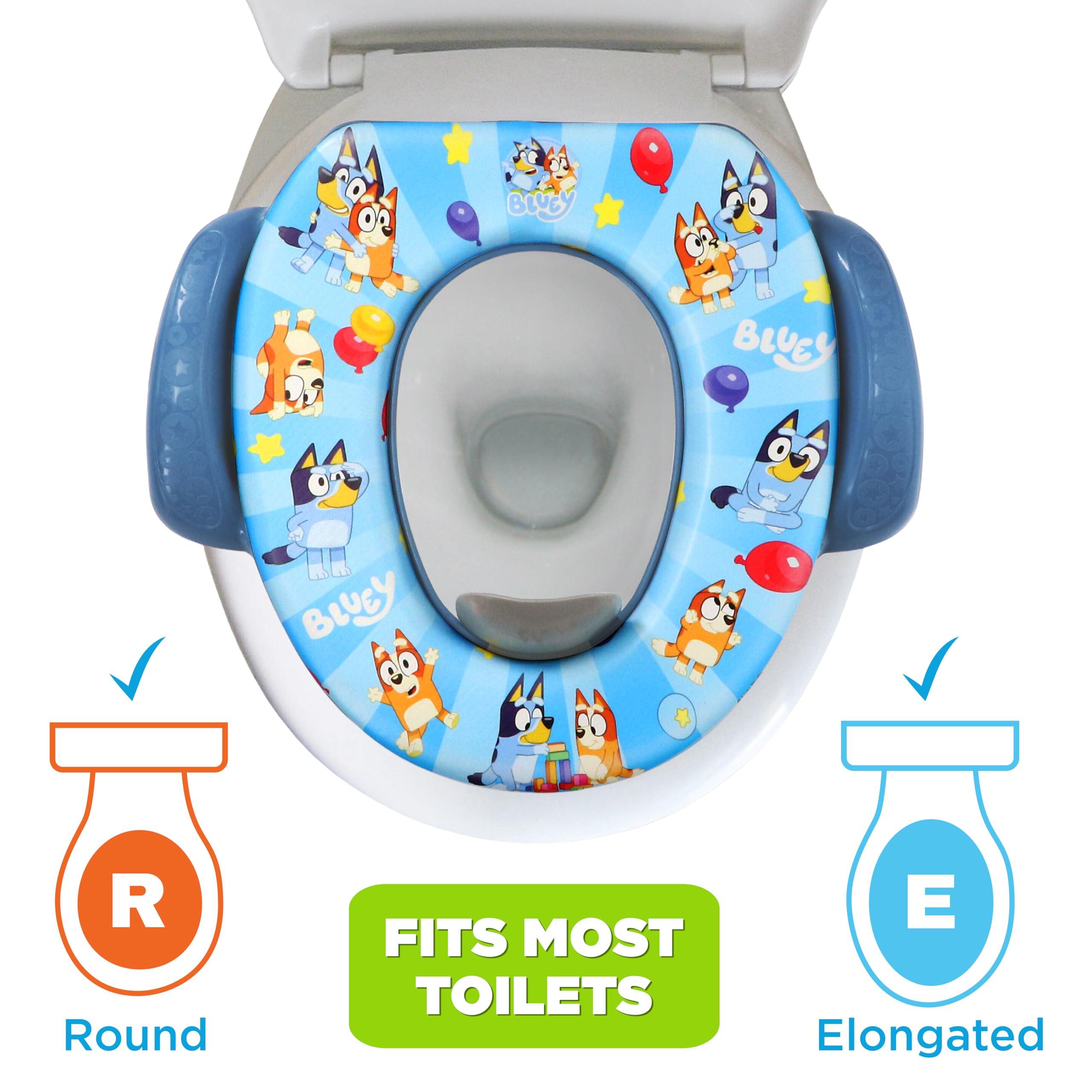 Foto 4 pulgar | Set De Entrenamiento Para Ir Al Baño Ginsey Bluey Con Asiento Y Taburete Blandos - Venta Internacional.