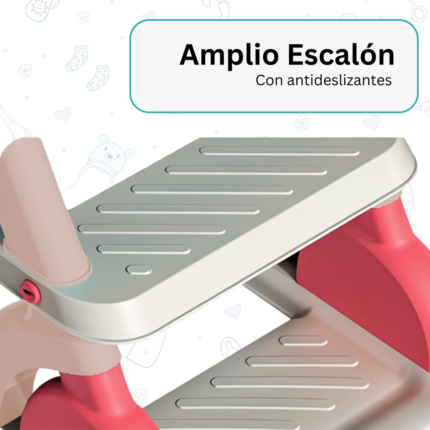 Foto 3 pulgar | Asiento Entrenador Infantil Komfort Con Escaletas Plegables Y Antideslizantes