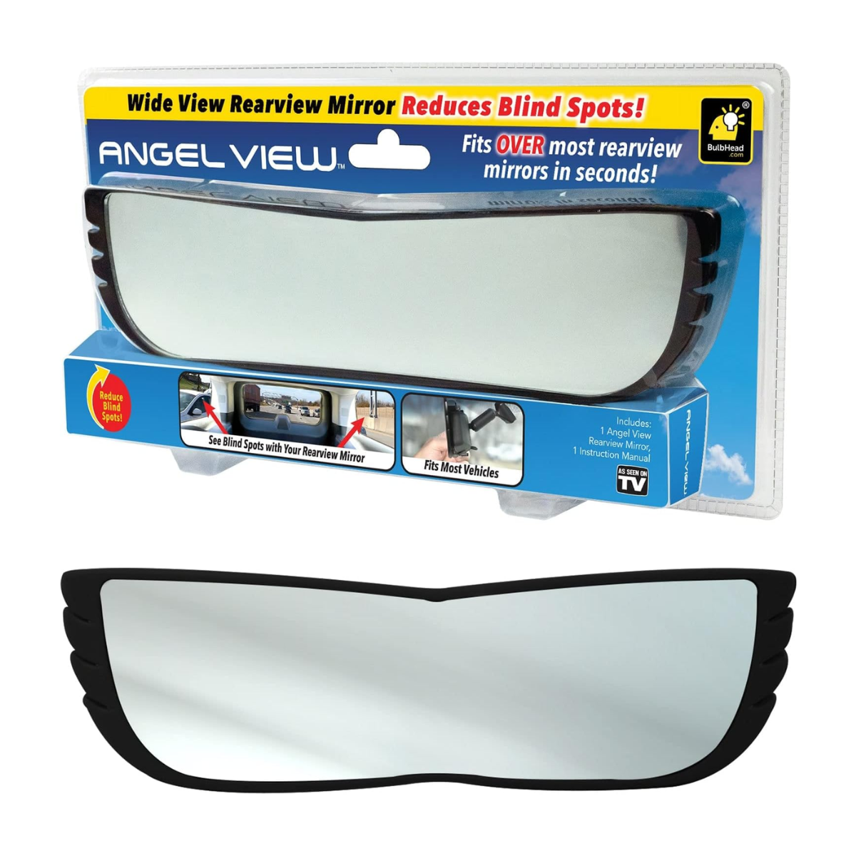 Foto 1 | Espejo Retrovisor Gran Angular Reduce Puntos Ciego Universal