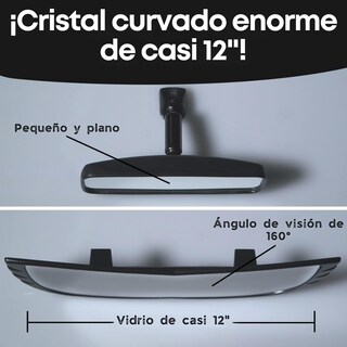 Foto 3 | Espejo Retrovisor Gran Angular Reduce Puntos Ciego Universal