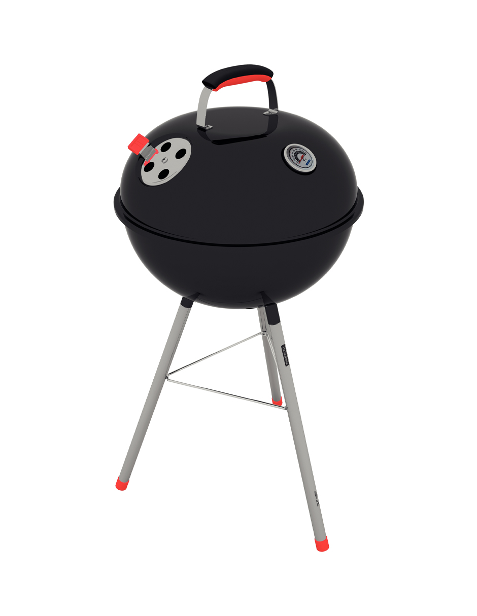 Asador Tcp 450l Grill A Carbón Negro Tramontina 2kg