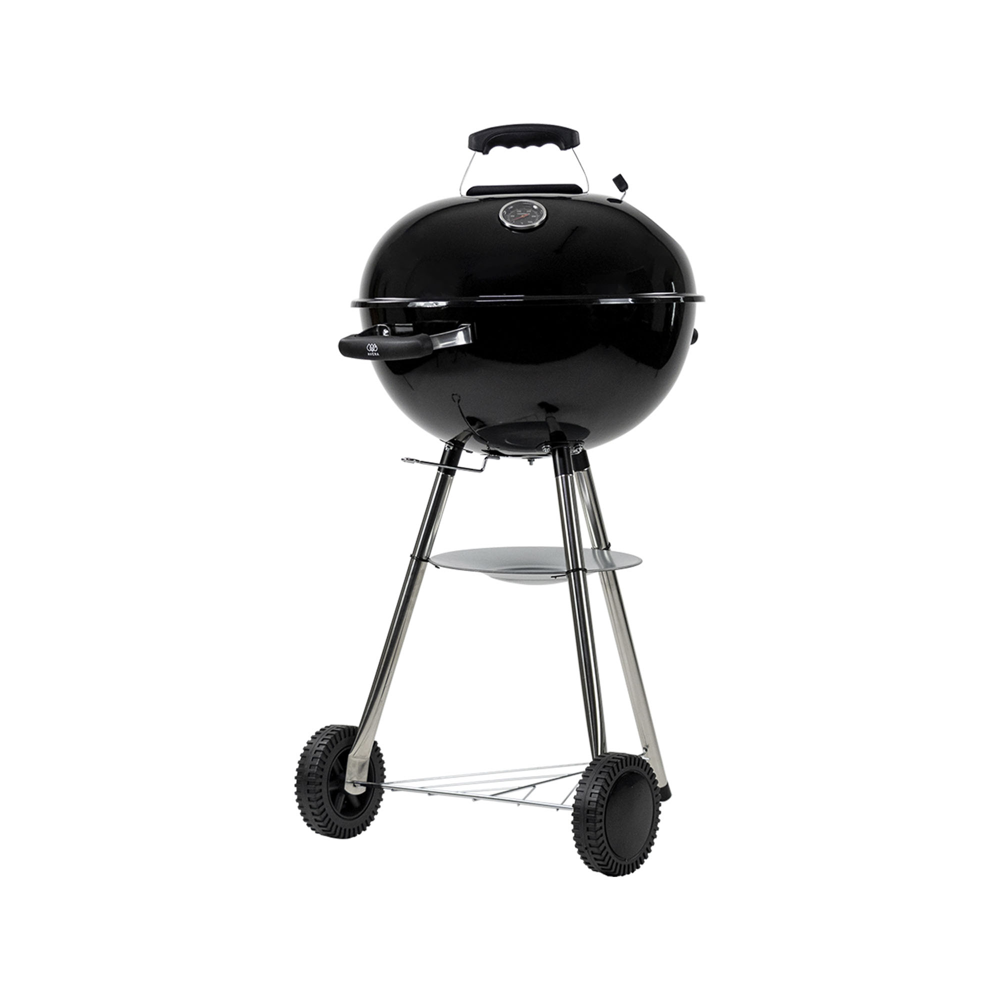 Asador de Carne de Carbón 18'' Avera Acero Premium Ac18p color Negro