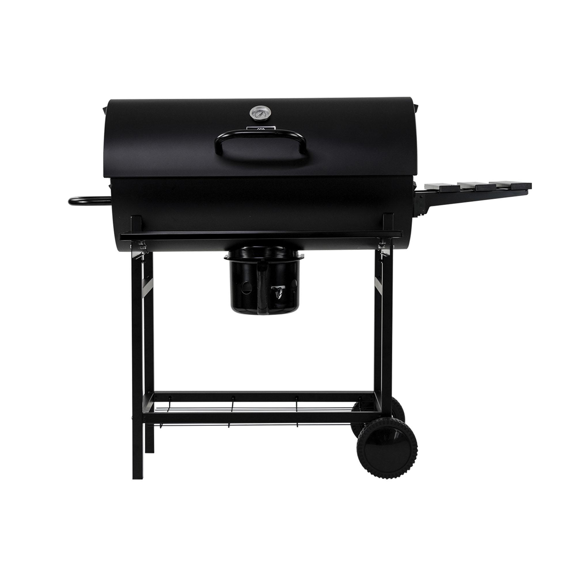 Asador de Carbón Tipo Barril 70 Cm Parrilladas Avera Acb02 color Negro