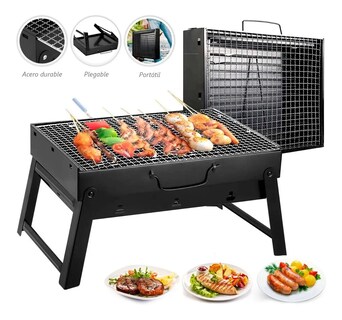 Foto 3 | Asador Parrilla De Carbón Portátil Color Negro