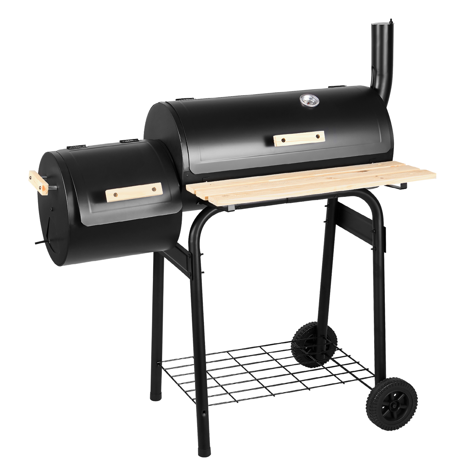 Asador de Carbón Generac K10134 color Negro 29" con Mesas Auxiliares