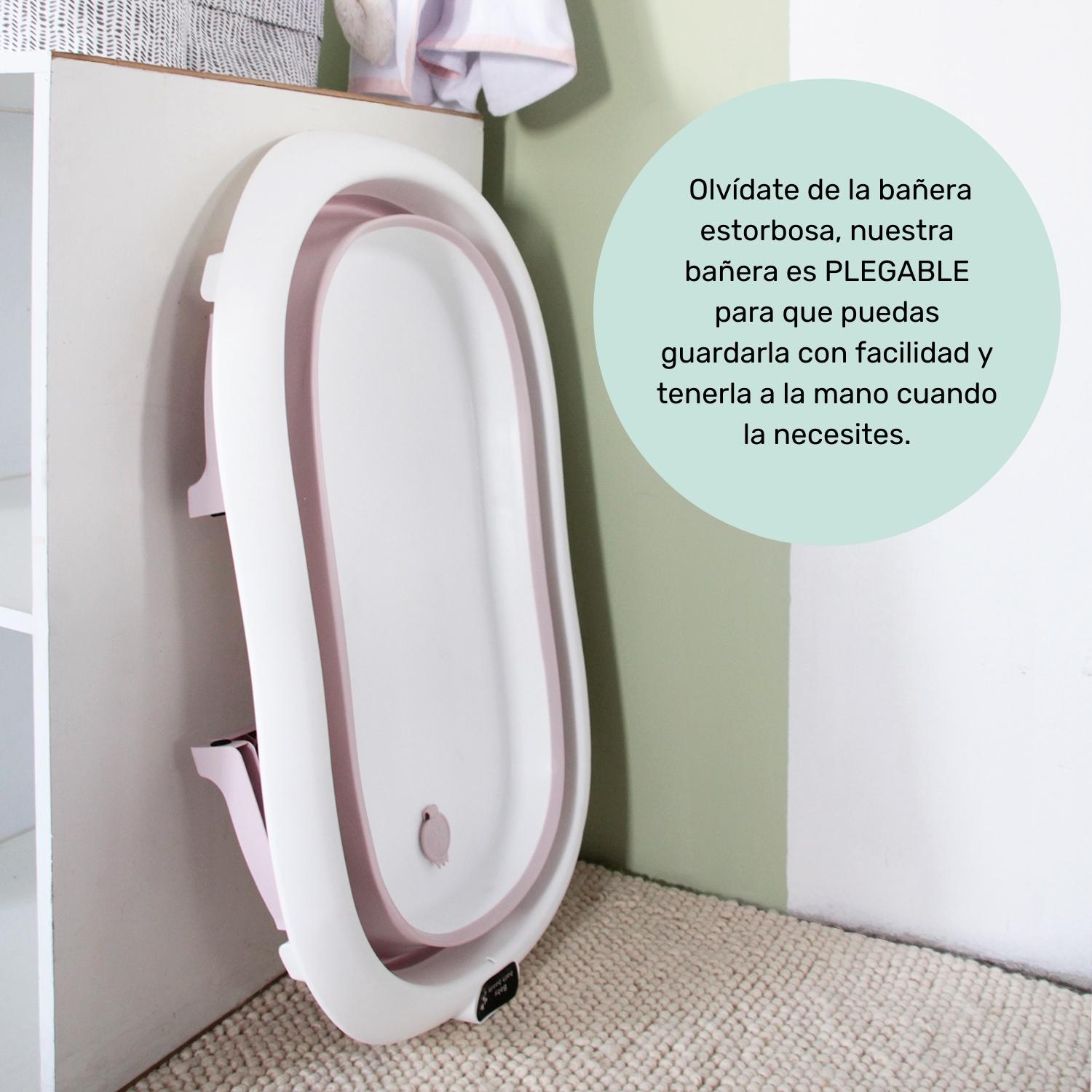 Foto 5 pulgar | Bañera Para Bebé Ó Tina De Baño Plegable Con Cojín Flotante Anti-deslizante Nap Baby - Rosa