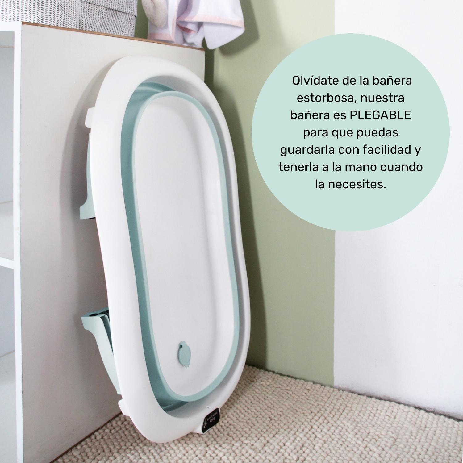 Foto 5 pulgar | Bañera Para Bebé Ó Tina De Baño Plegable Con Cojín Flotante Anti-deslizante Nap Baby - Azul