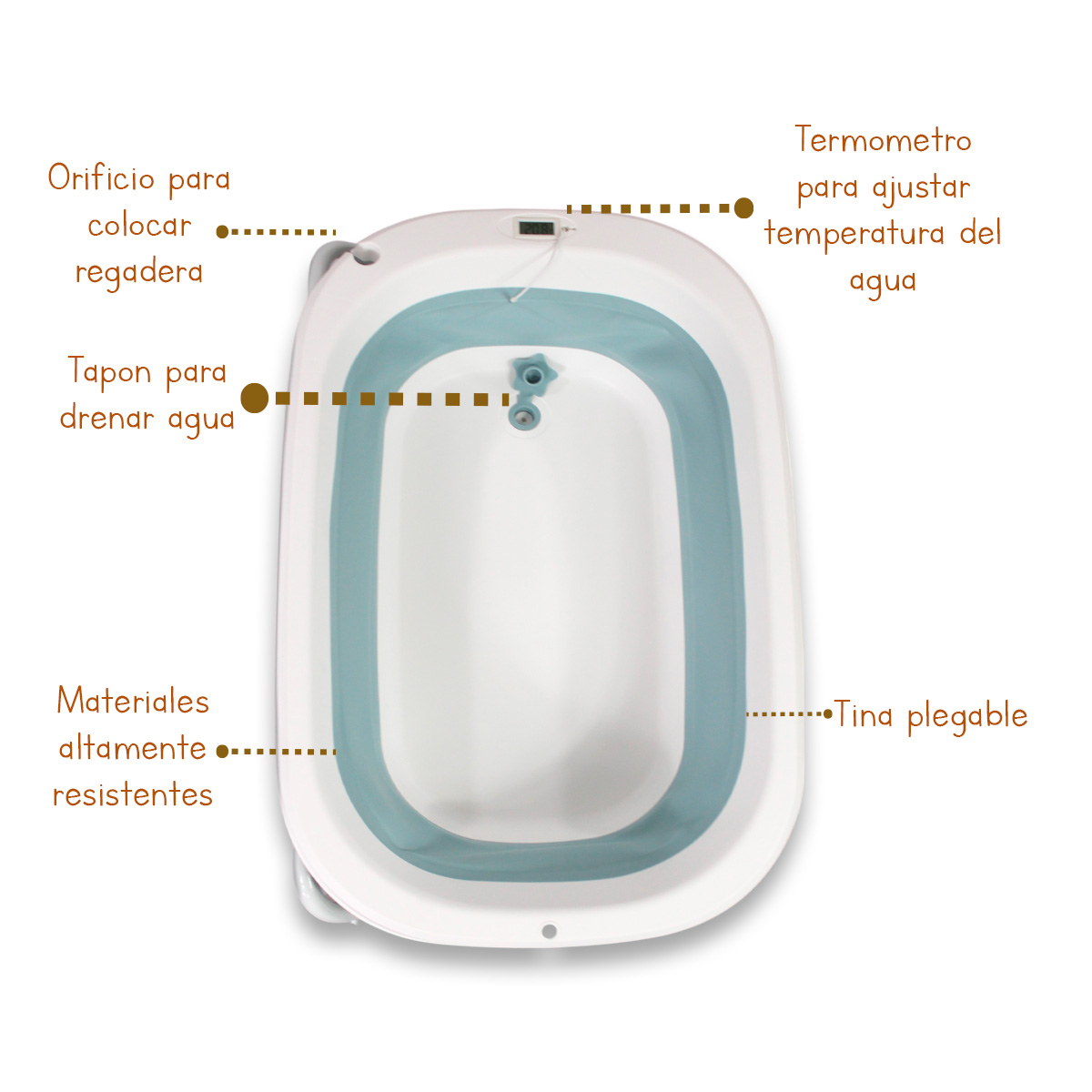 Foto 5 | Bañera Plegable Con Cambiador Noni Is-02 L