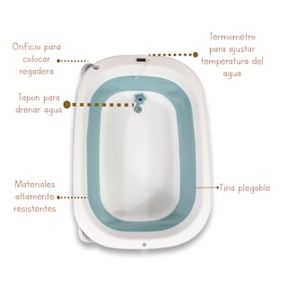 Foto 5 | Bañera Plegable Con Cambiador Noni Is-02 L