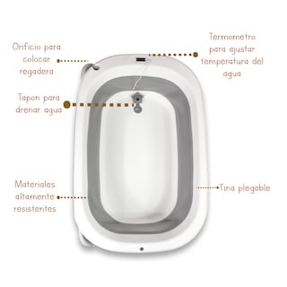 Foto 5 | Bañera Plegable Con Cambiador Noni Is-02 L