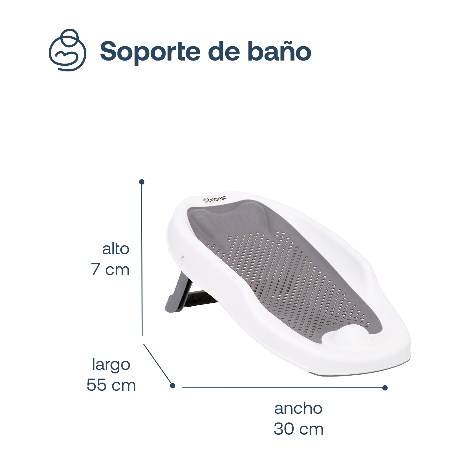 Foto 7 pulgar | Soporte De Baño Bebesit Bebé Diseño Ergonómico
