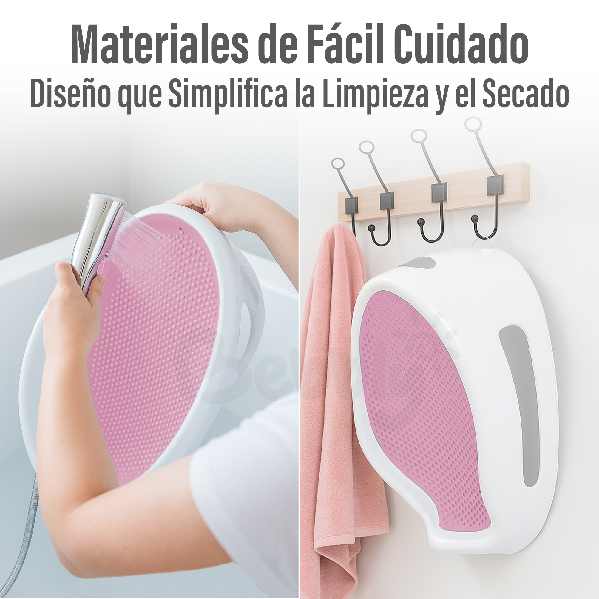 Foto 6 pulgar | Bebbly Soporte Para Bañera De Bebé Antideslizante Con Base Ergonómica Reclinada Para Recién Nacido Ideal Para Baño