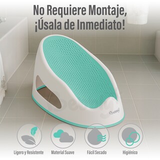Foto 3 | Bebbly Soporte Para Bañera De Bebé Antideslizante Con Base Ergonómica Reclinada Para Recién Nacido Ideal Para Baño