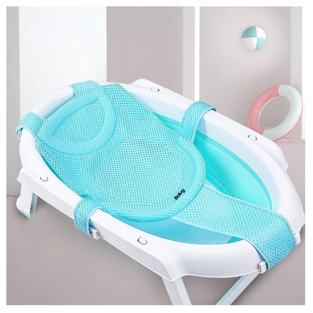 Foto 6 pulgar | Soporte Tina Bebe Bañera Belug  Azul Blanco