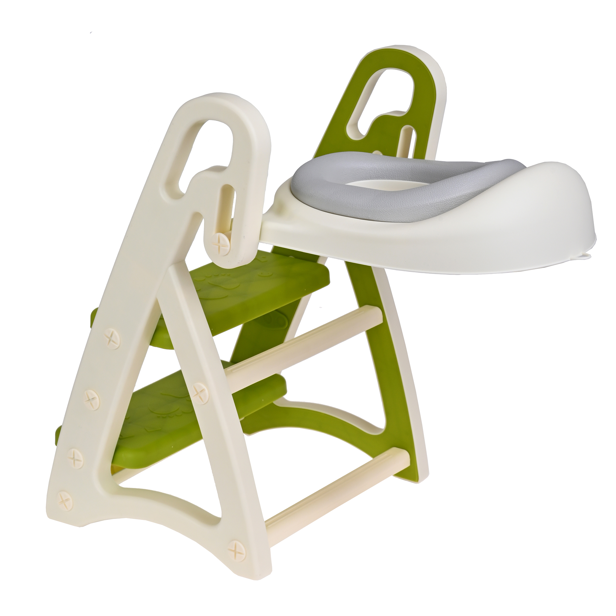 Foto 3 pulgar | Asiento Entrenador de Baño EKE Life Home para Niños con Escalera y Agarradera Verde