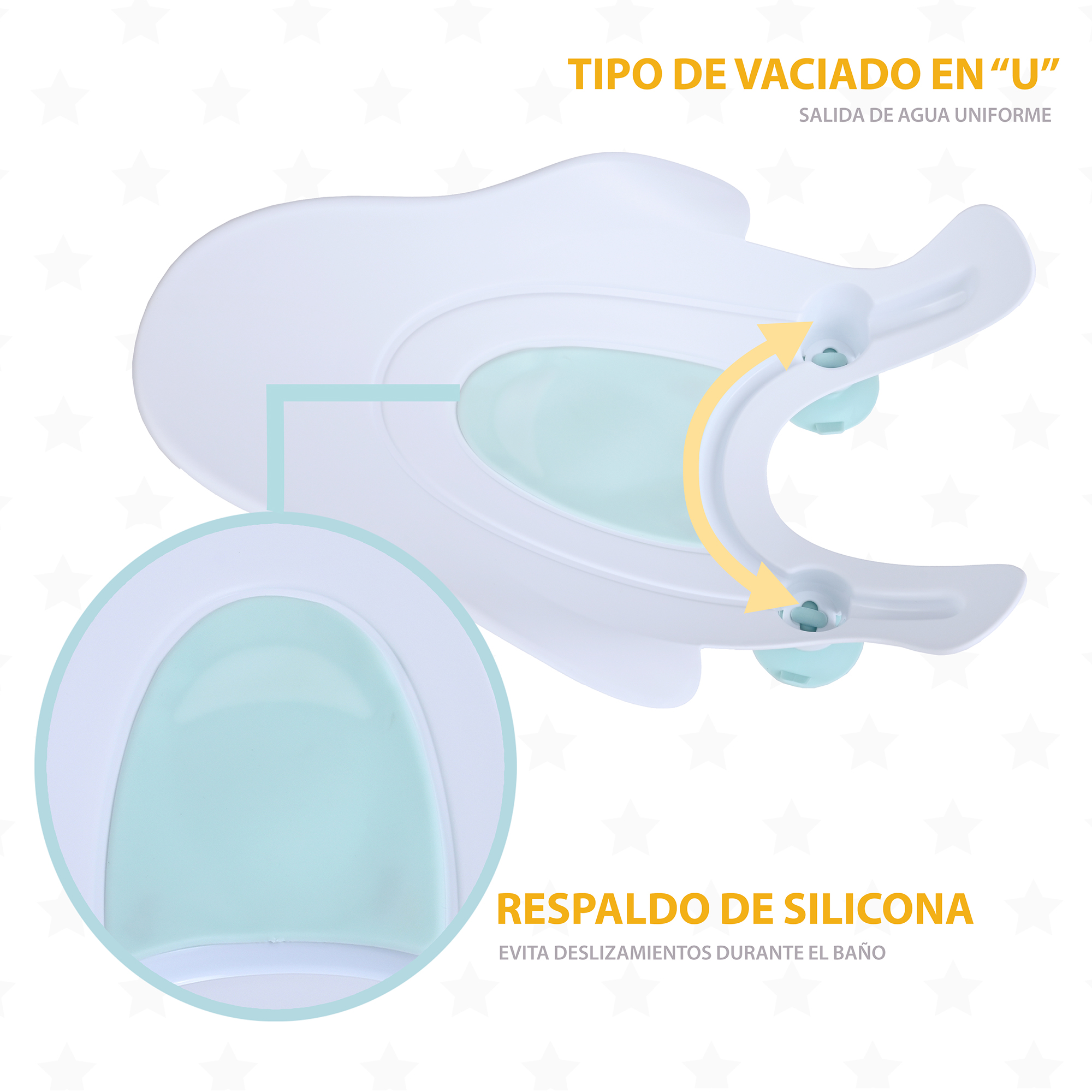 Foto 4 pulgar | Soporte para Bañera EKE Life Home Antideslizante Verde para Bebé