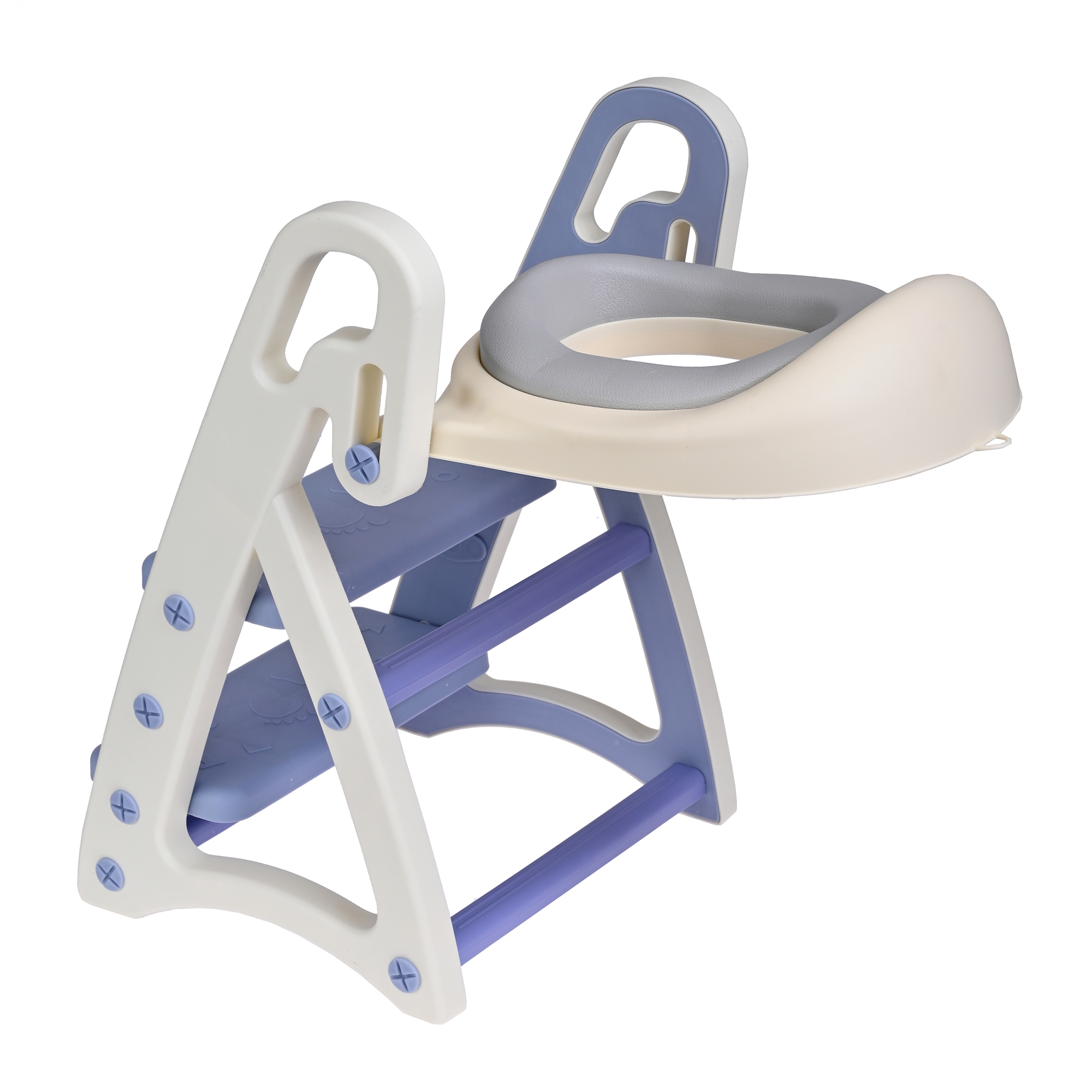 Foto 2 | Asiento Entrenador de Baño EKE Life Home para Niños con Escalera y Agarradera Azul