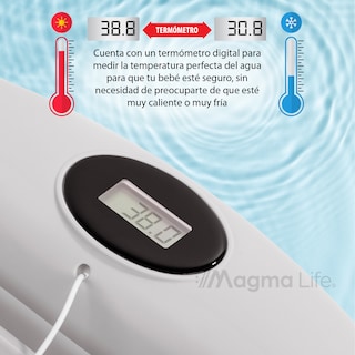 Foto 3 | Bañera para Bebé Magma Life con Sensor de Temperatura y Cojín Antideslizante