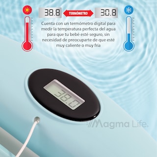 Foto 2 | Bañera para Bebé Magma Life con Sensor de Temperatura y Cojín Antideslizante