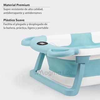 Foto 5 | Bañera para Bebé Magma Life con Sensor de Temperatura y Cojín Antideslizante