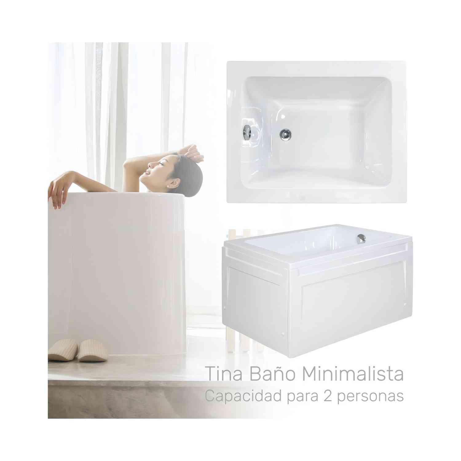 Foto 3 | Tina Bañera Rectangular Infantil Fibra De Vidrio 90x70x54