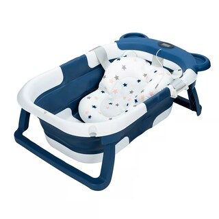 Foto 1 | Bañera de Bebé Portátil Plegable Con Termómetro Eo Safe Imports Esi-17307 Azul