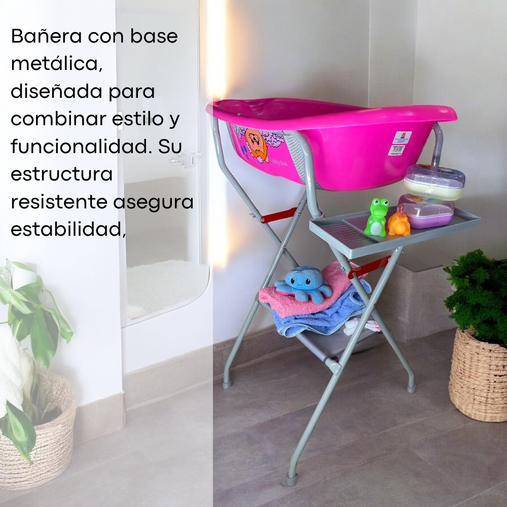 Foto 5 | Bañera Promeyco Rosa con Base