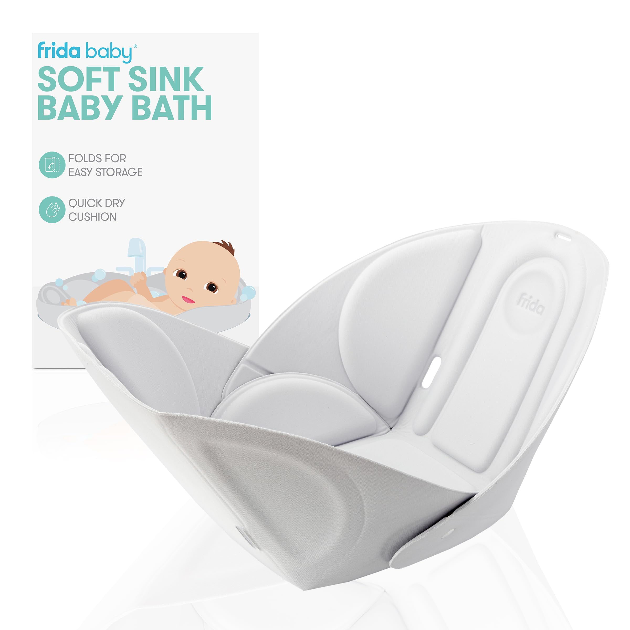 Foto 2 pulgar | Asiento De Baño Para Bebé Frida Baby Soft Sink Bather Con Cojín De Baño - Venta Internacional.