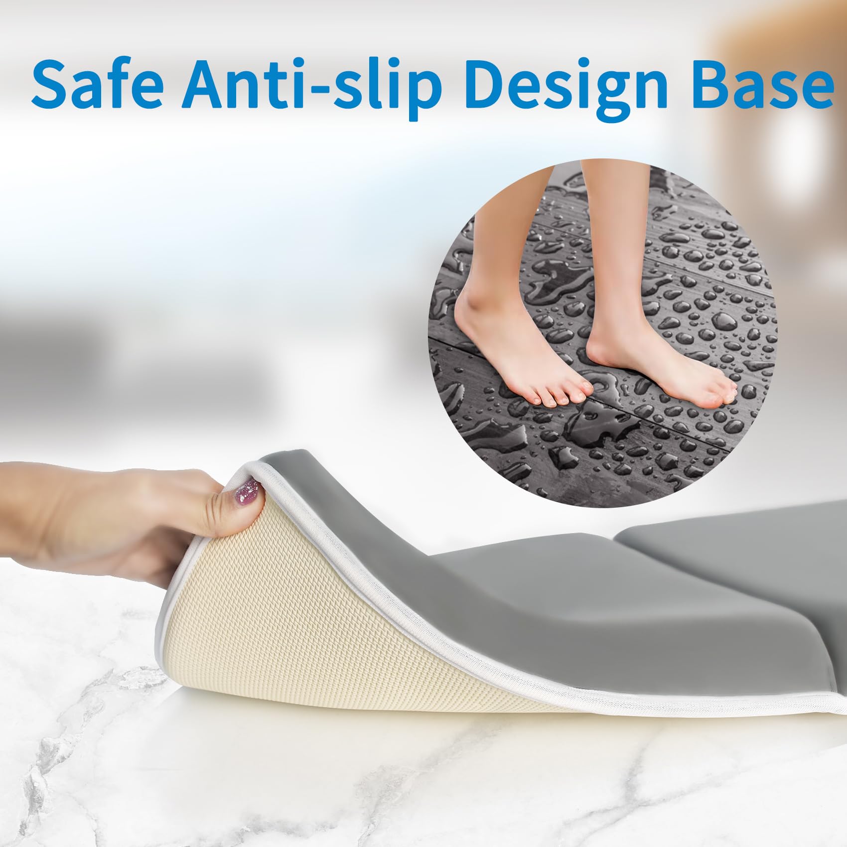 Foto 5 pulgar | Juego De Rodillas Para Bañera Jjgoo Con Codera Para Bañera, Color Gris - Venta Internacional.
