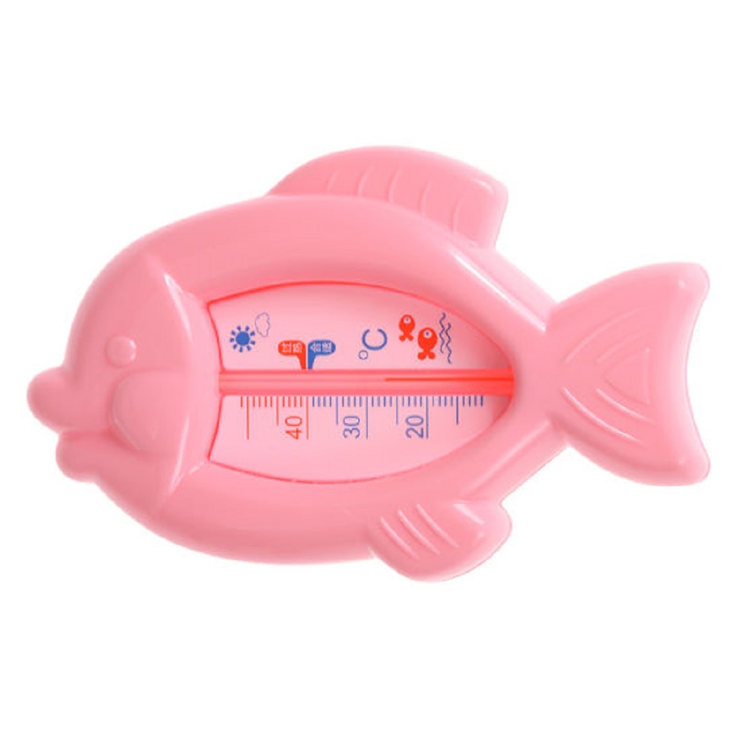 Foto 2 pulgar | Termómetro De Agua Para Bañera De Plástico Abs Con Forma De Pez Rosa - Venta Internacional.