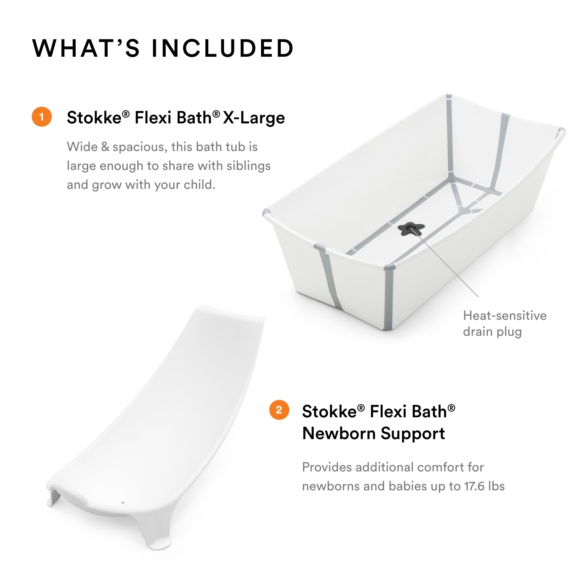 Foto 4 pulgar | Bañera Para Bebés Stokke Flexi Bath, Paquete Xl Con Soporte Para Recién Nacidos - Venta Internacional.