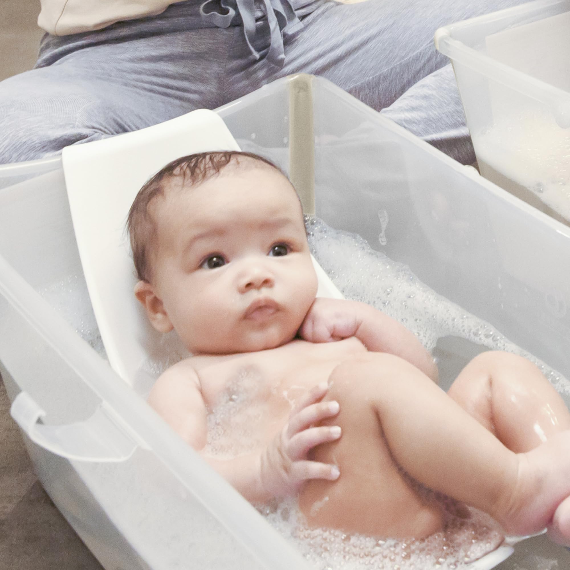 Foto 7 pulgar | Bañera Para Bebés Stokke Flexi Bath De Color Beige Arenoso Con Soporte Para Recién Nacidos - Venta Internacional.