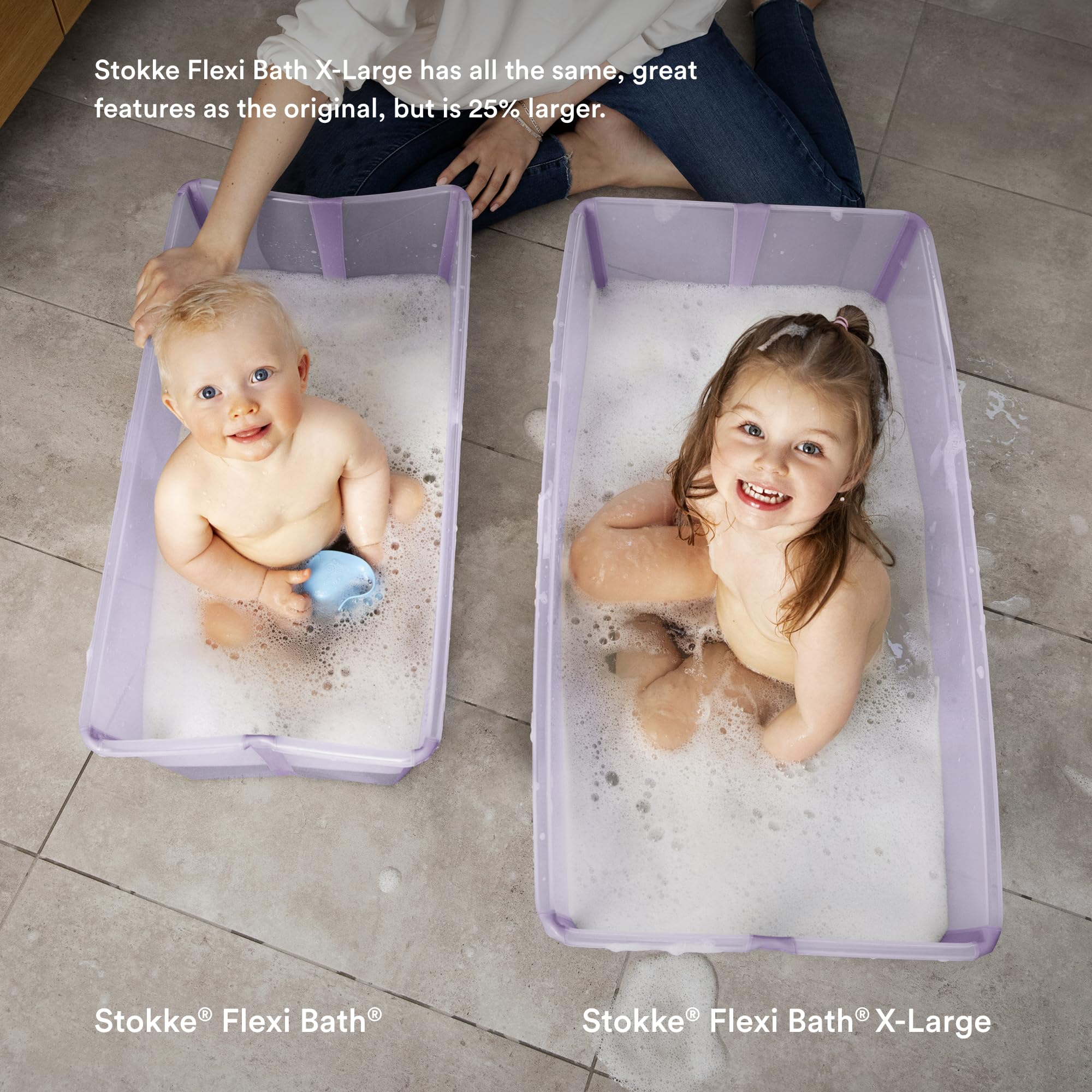 Foto 5 pulgar | Bañera Plegable Para Bebés Stokke Flexi Bath, Xl, Color Beige Arenoso - Venta Internacional.