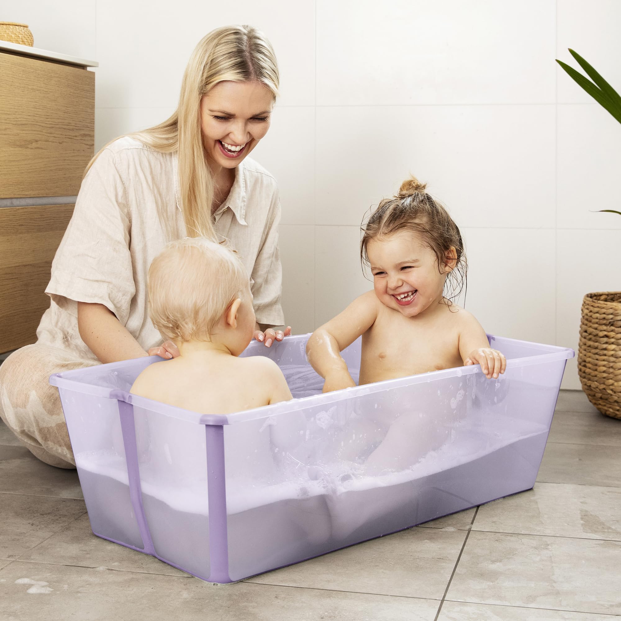 Foto 6 pulgar | Bañera Plegable Para Bebés Stokke Flexi Bath, Xl, Color Beige Arenoso - Venta Internacional.