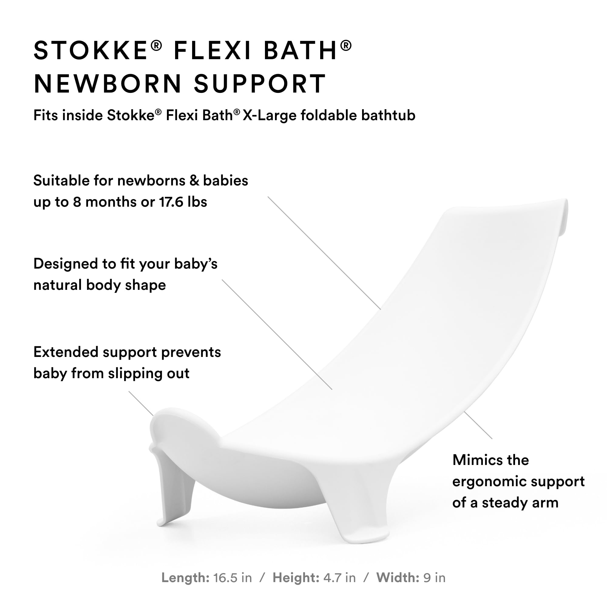 Foto 6 pulgar | Bañera Para Bebés Stokke Flexi Bath, Xl, Azul Océano, Con Soporte - Venta Internacional.