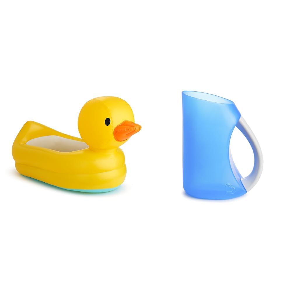 Bañera Inflable Para Bebés Munchkin Duck Con Alerta De Calor Azul - Venta Internacional.