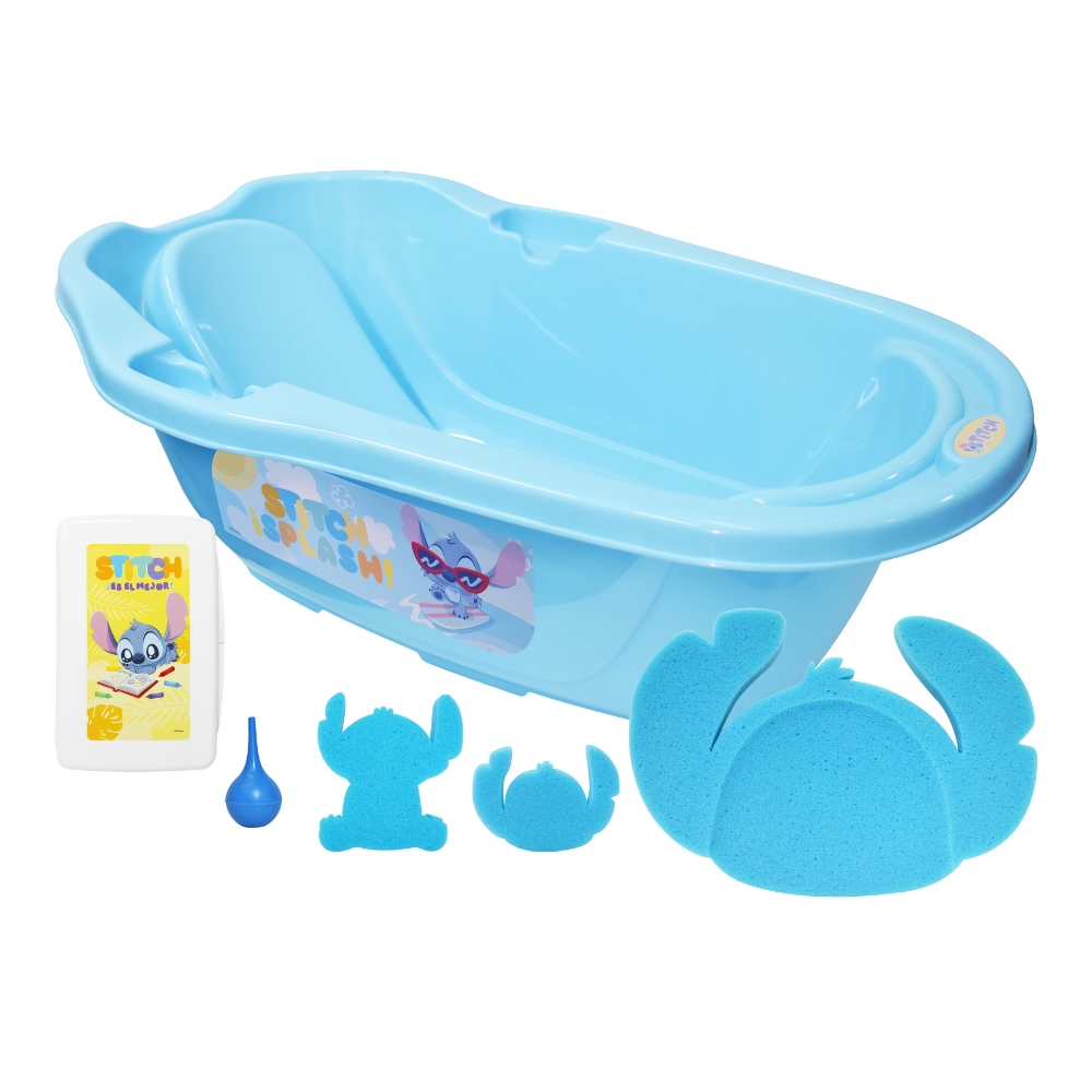 Foto 4 pulgar | Infanti Bañera Con Accesorios Stich Disney