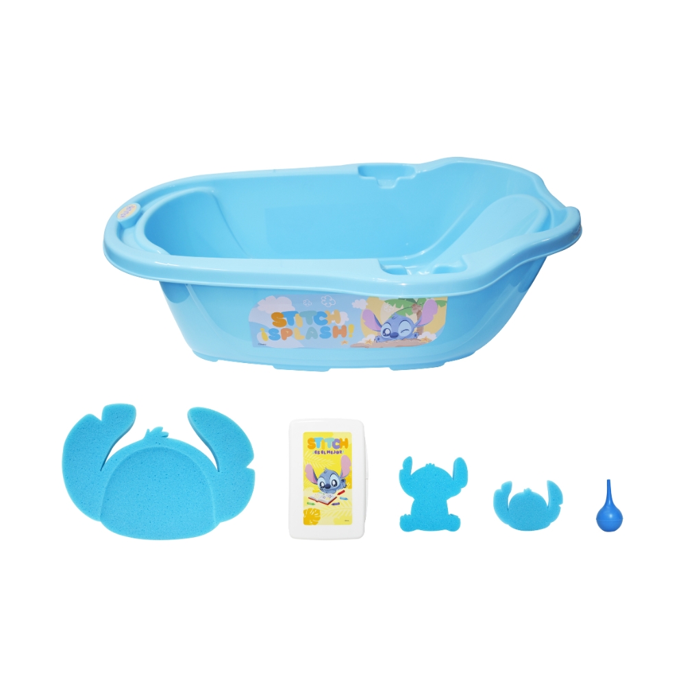 Foto 5 pulgar | Infanti Bañera Con Accesorios Stich Disney