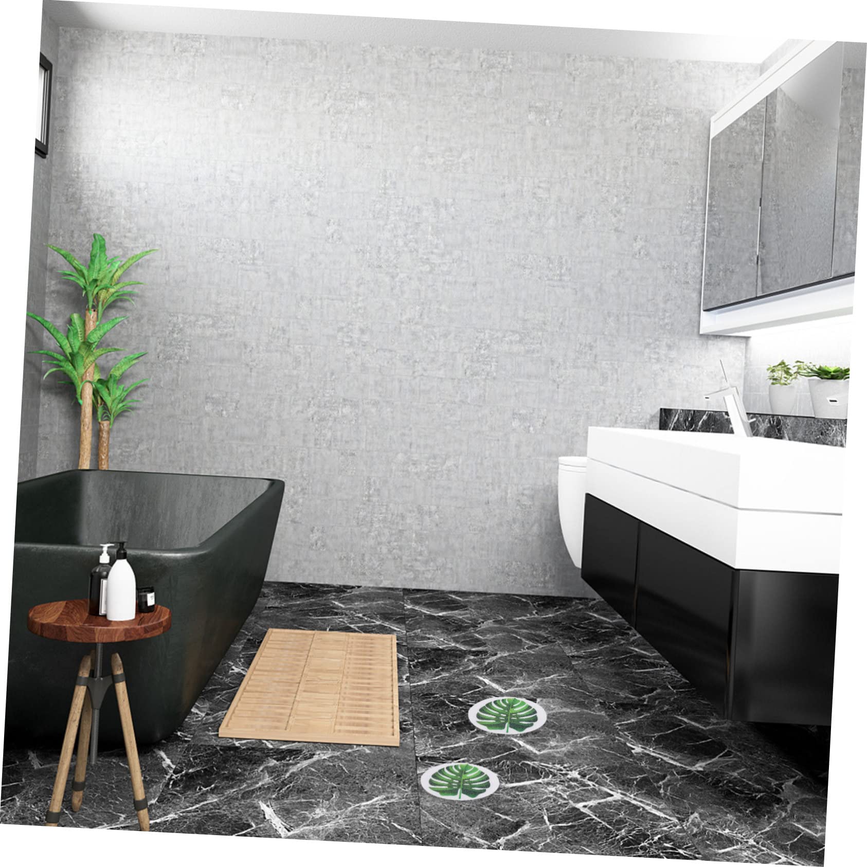 Foto 4 pulgar | Set De Calcomanías Antideslizantes Para Bañera Feltechelectr Con Diseño De Hojas - Venta Internacional.