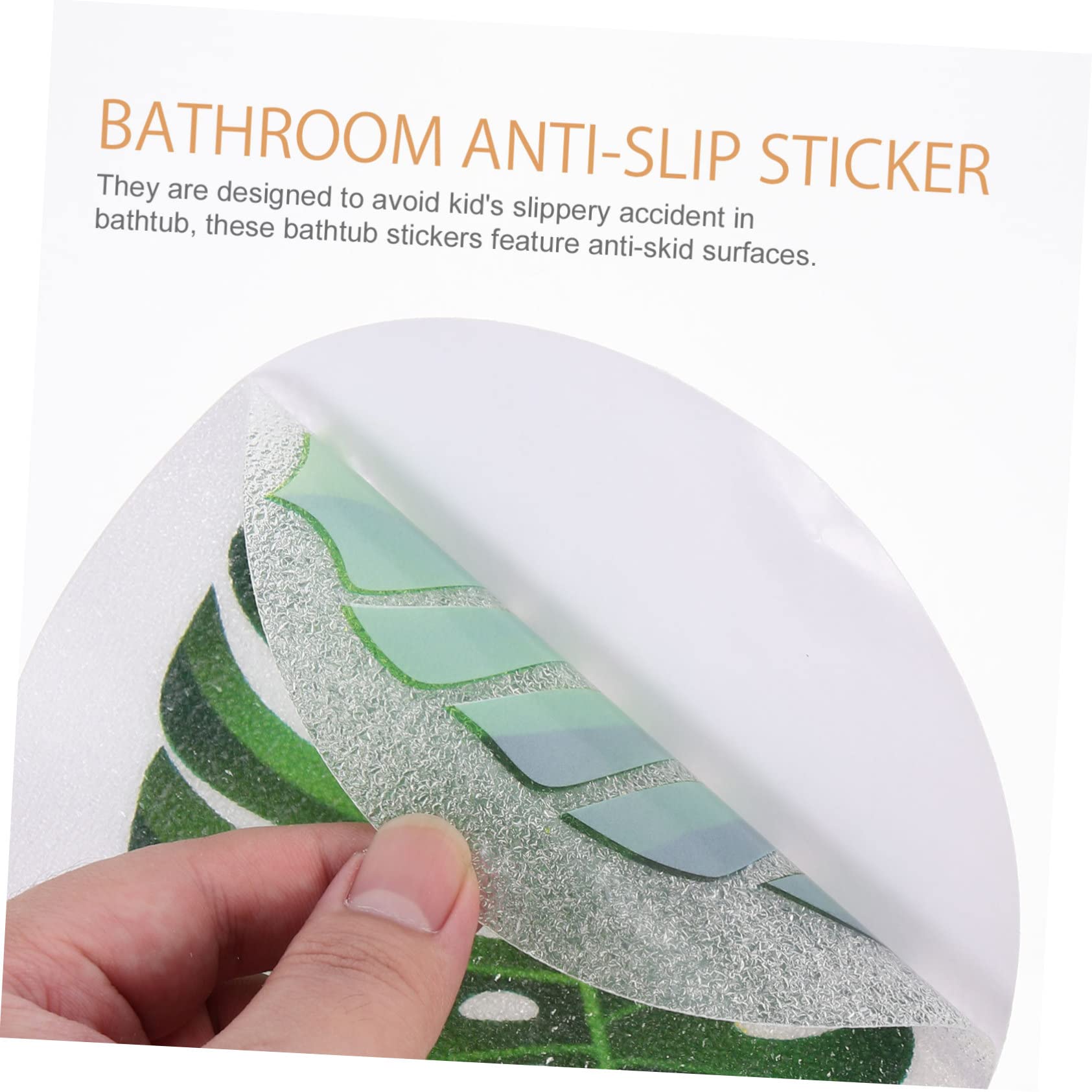 Foto 5 pulgar | Set De Calcomanías Antideslizantes Para Bañera Feltechelectr Con Diseño De Hojas - Venta Internacional.